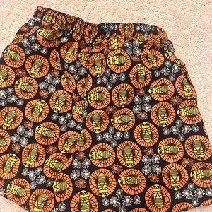 Patagonia Orange and Black Patterned Shorts